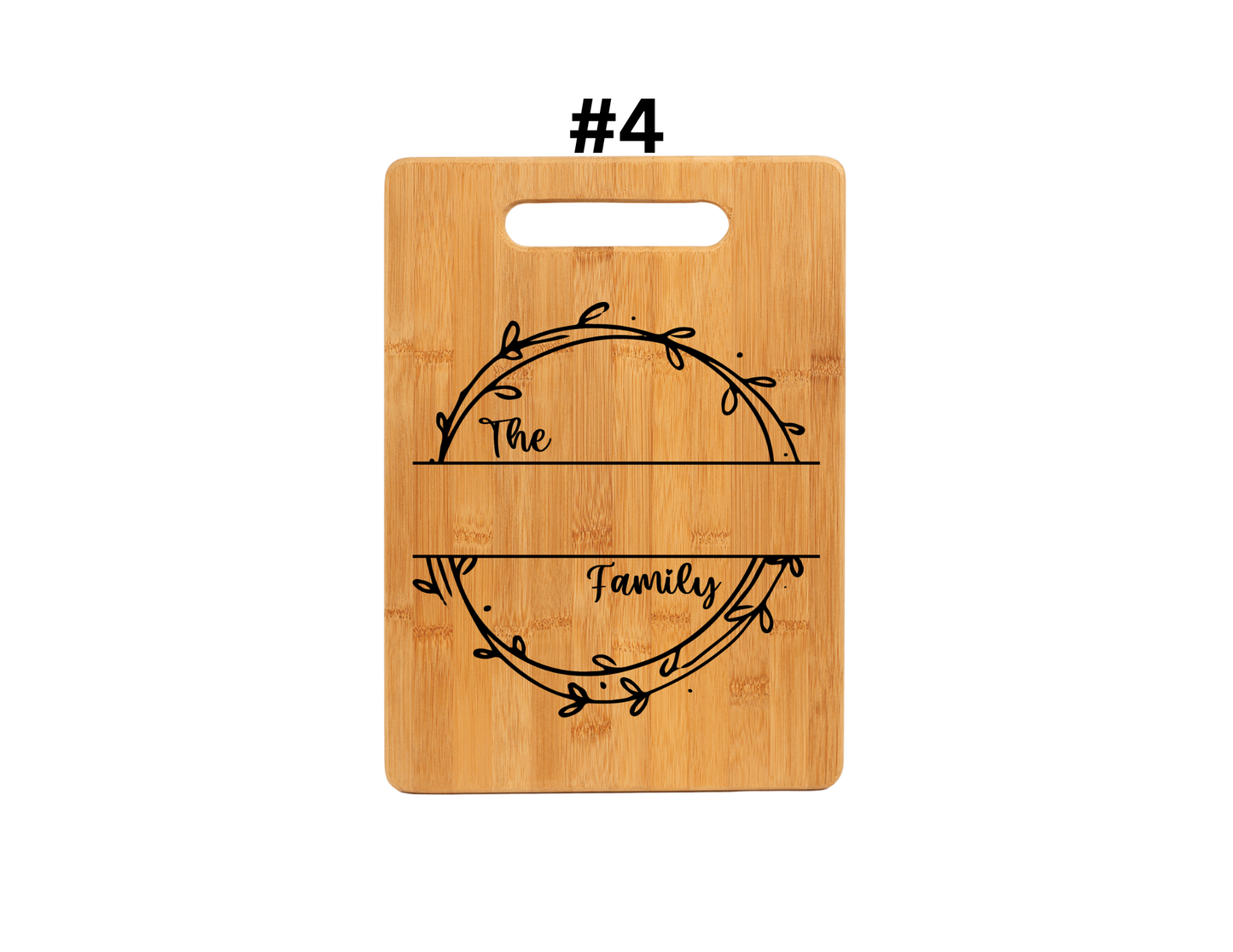 Custom Family Name Cutting Board