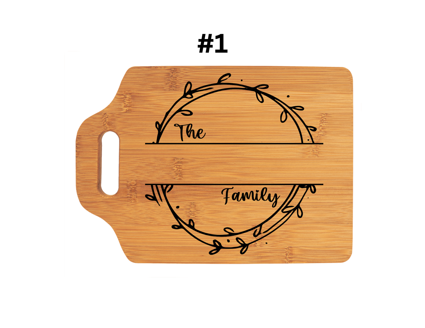 Custom Family Name Cutting Board