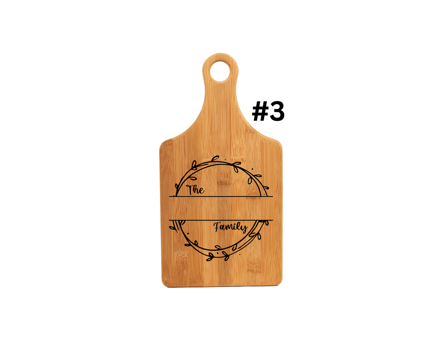 Custom Family Name Cutting Board