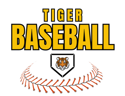 Tiger Baseball Curved Laces Tee
