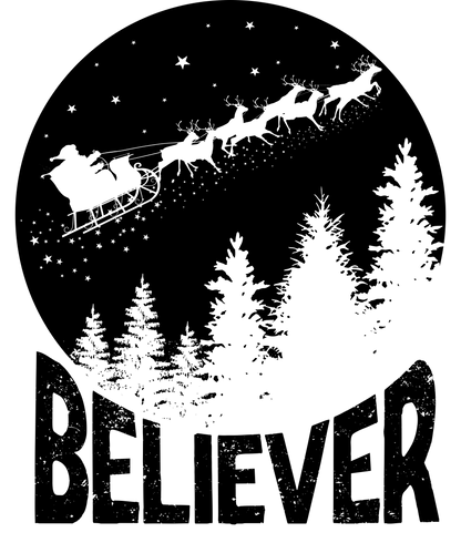 Believer Christmas Black Logo