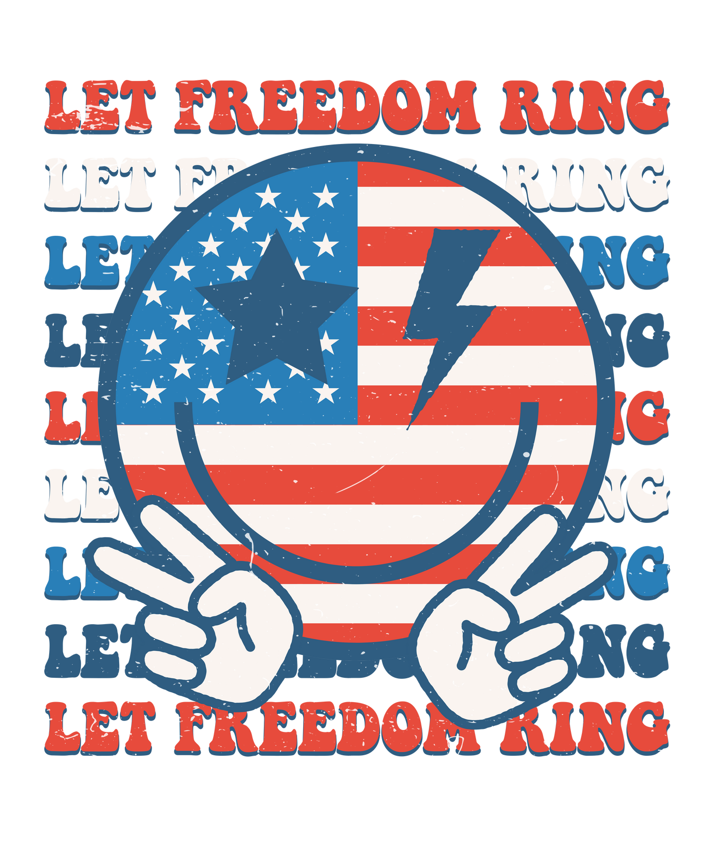 Let Freedom Ring Retro Logo