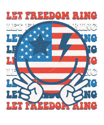 Let Freedom Ring Retro Logo