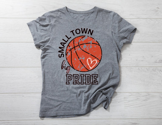 Small Town Big Pride Basketball with Heart