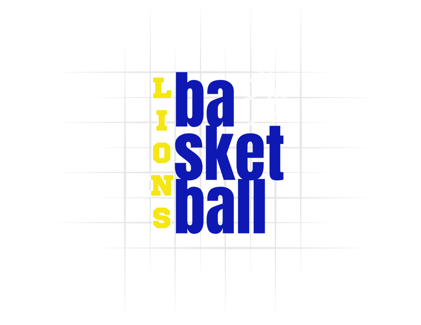 Lions Basketball Multi Color Logo Tee