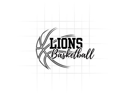 Lions Half Basketball Tee