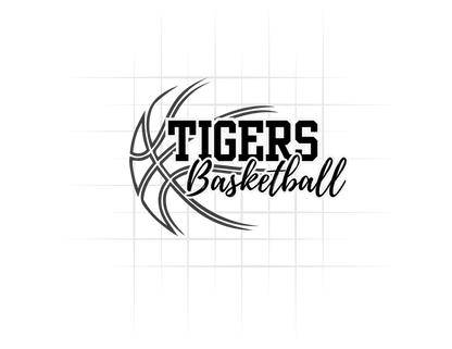 Tigers Half Basketball Tee