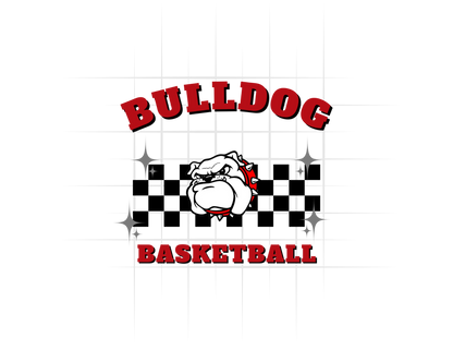 Retro Bulldog Basketball Tee