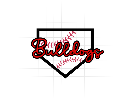 Bulldogs Baseball Base Logo Tee