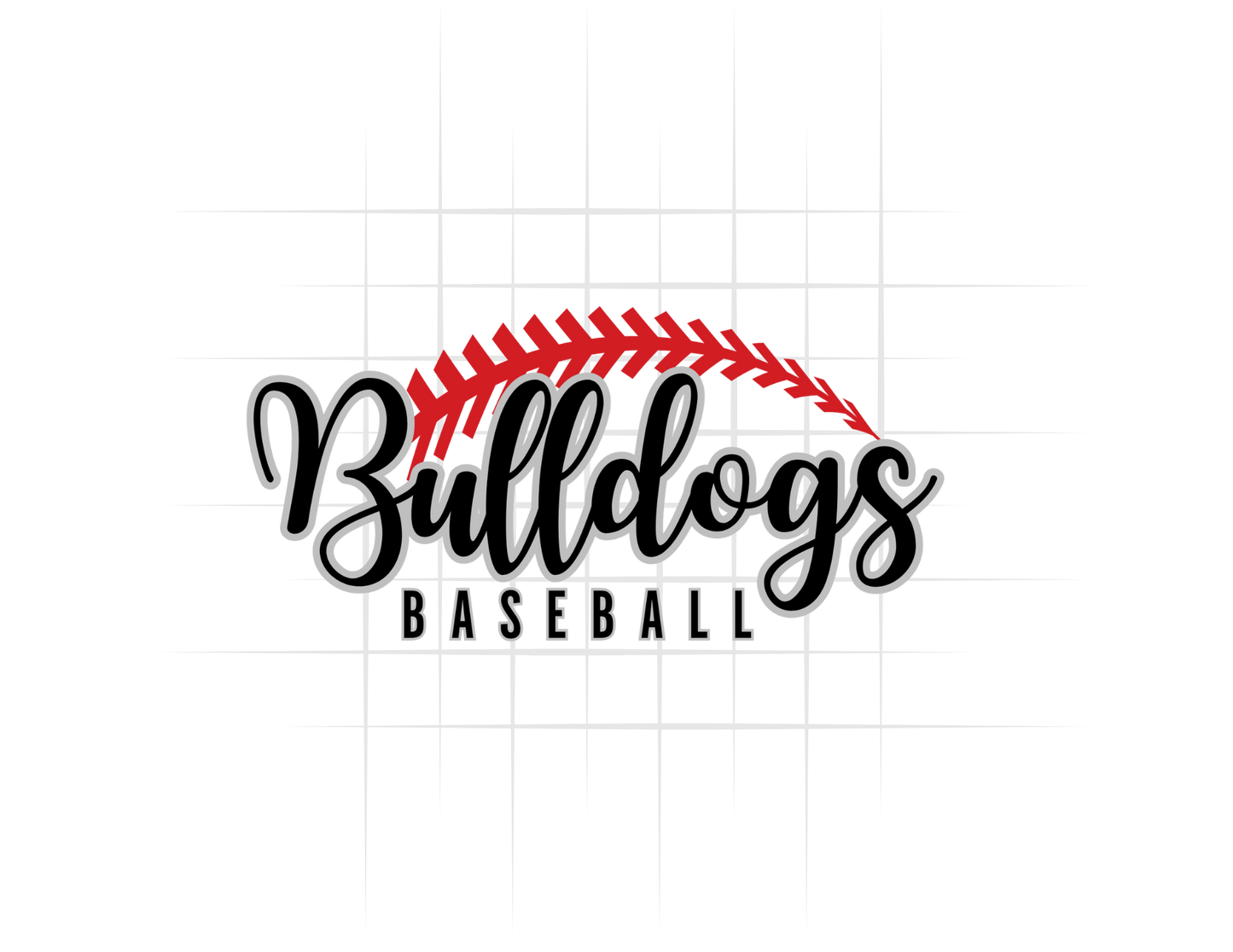Bulldogs Baseball Arched Lace Tee