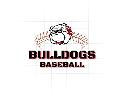 Bulldogs Baseball Logo And Laces Tee