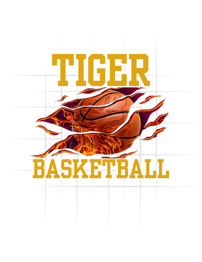 Tigers Torn Basketball Tee