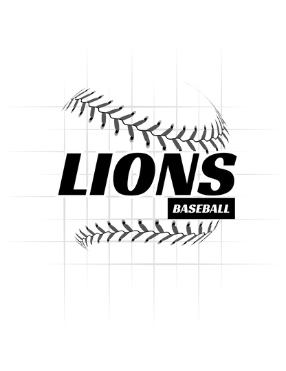 Lions Baseball Logo Tee