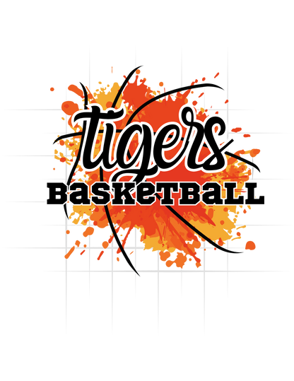 Tigers Splatter Basketball Tee
