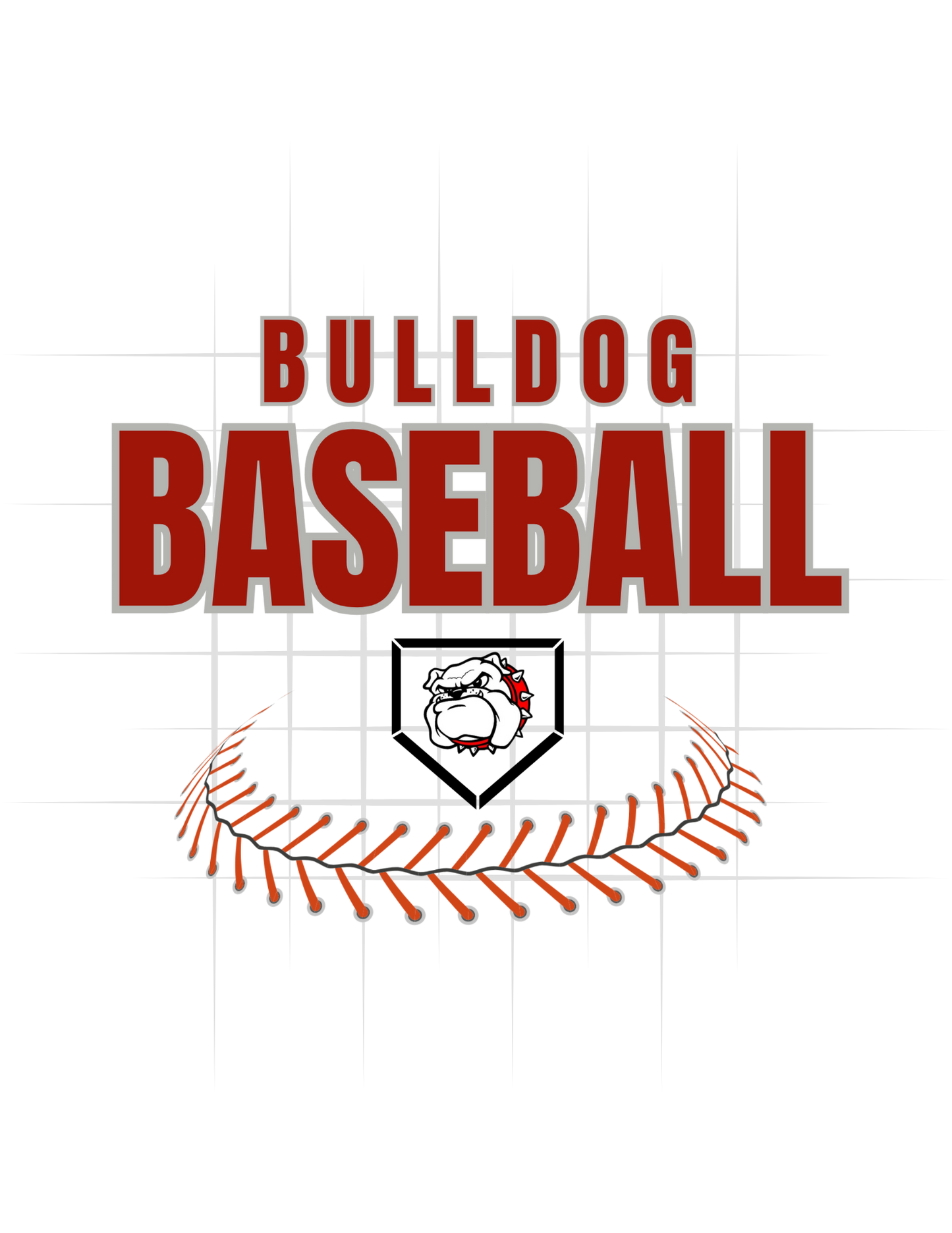 Bulldog Baseball Curved Laces Tee