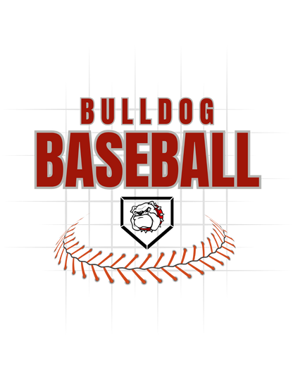 Bulldog Baseball Curved Laces Tee