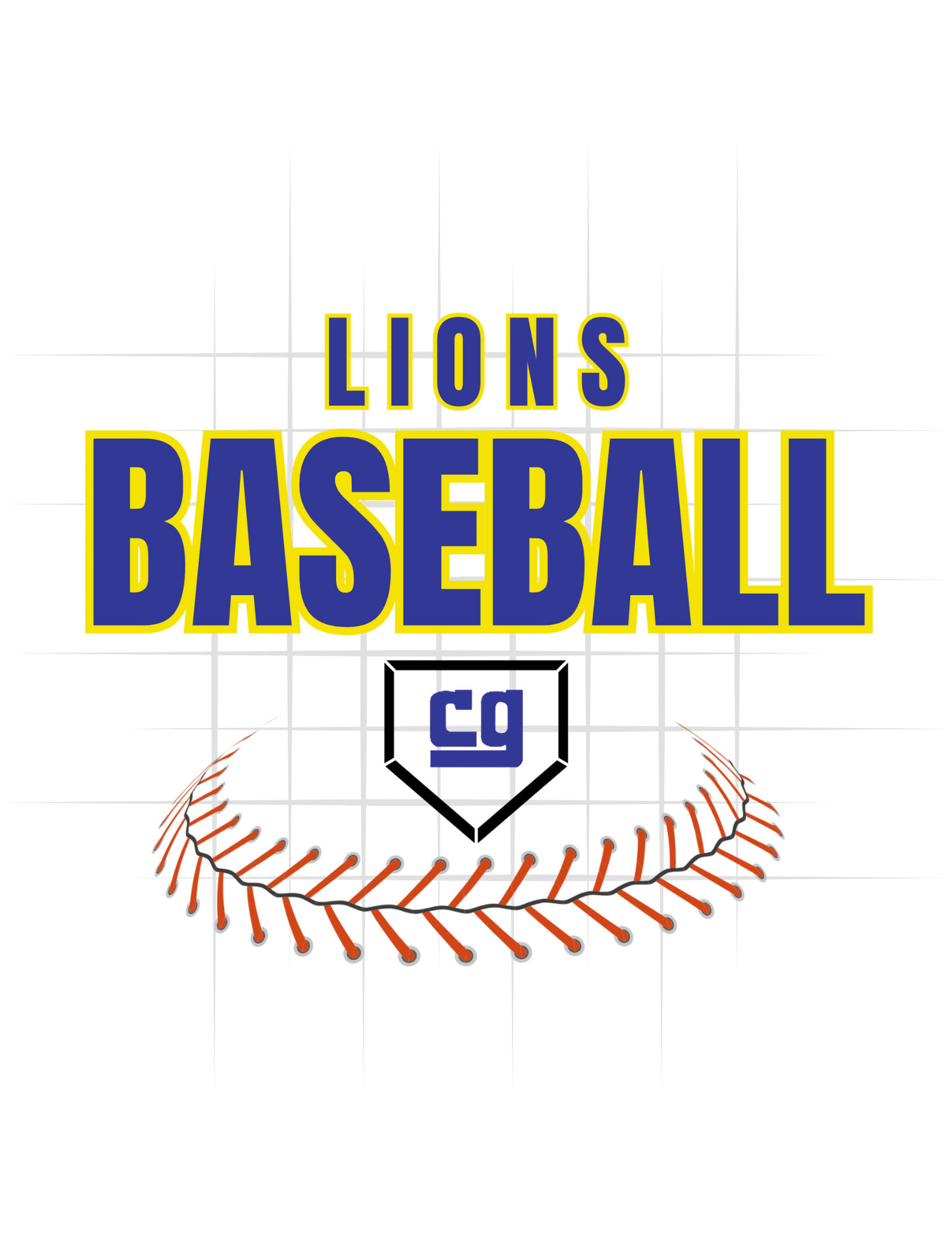 Lions Baseball Curved Laces Tee