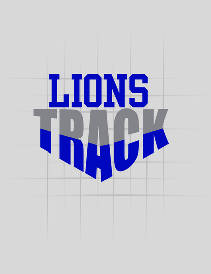 Lions Angled Track Tee