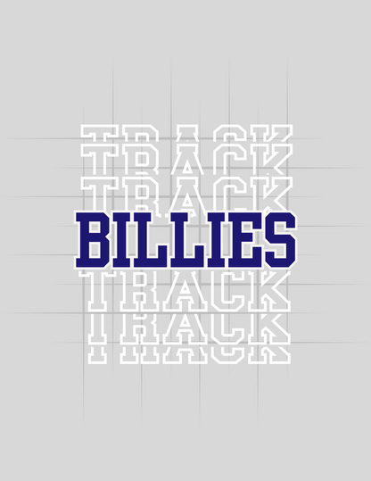 Billies Stacked Logo Track Tee