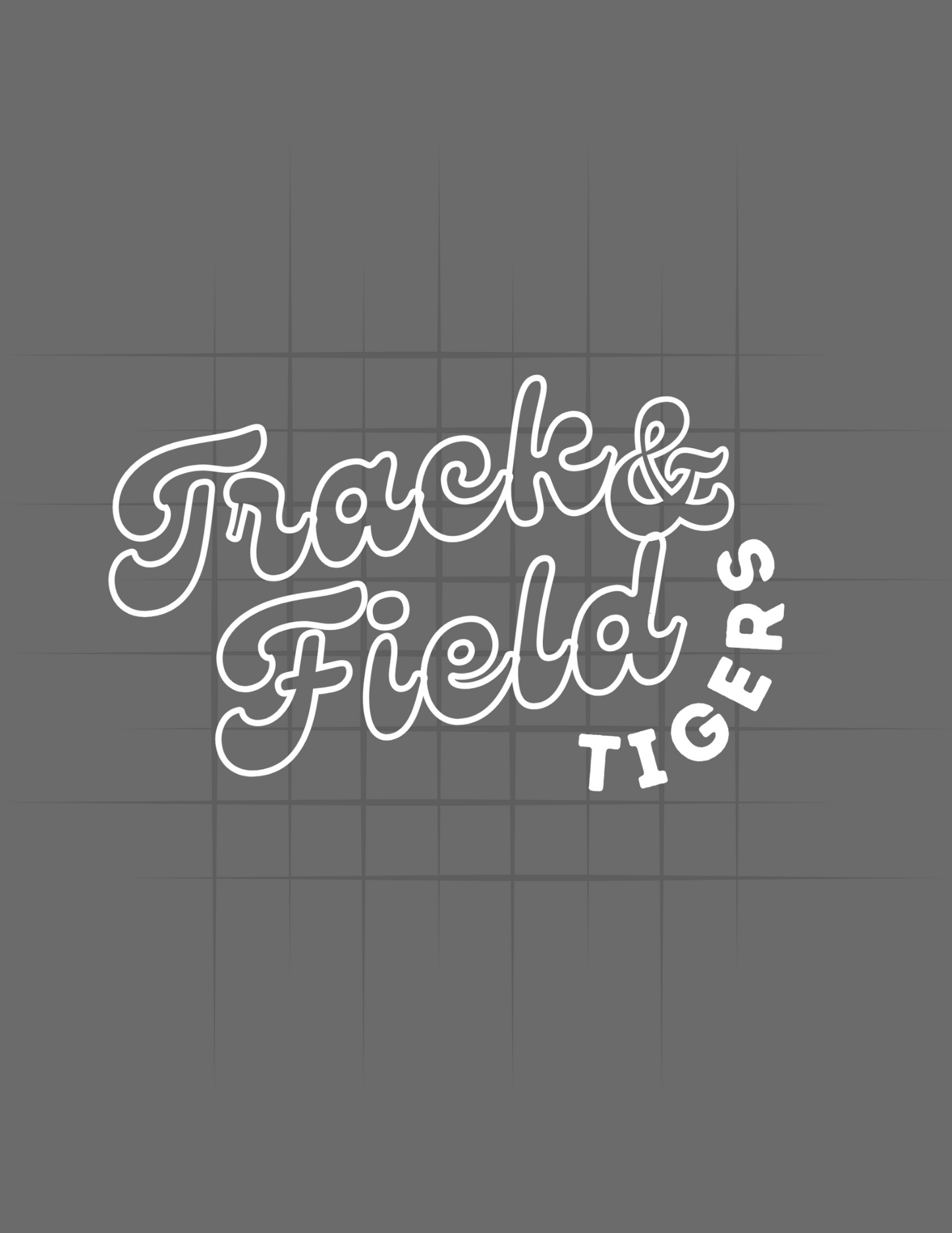 Tigers Outlined Track and Field Tee