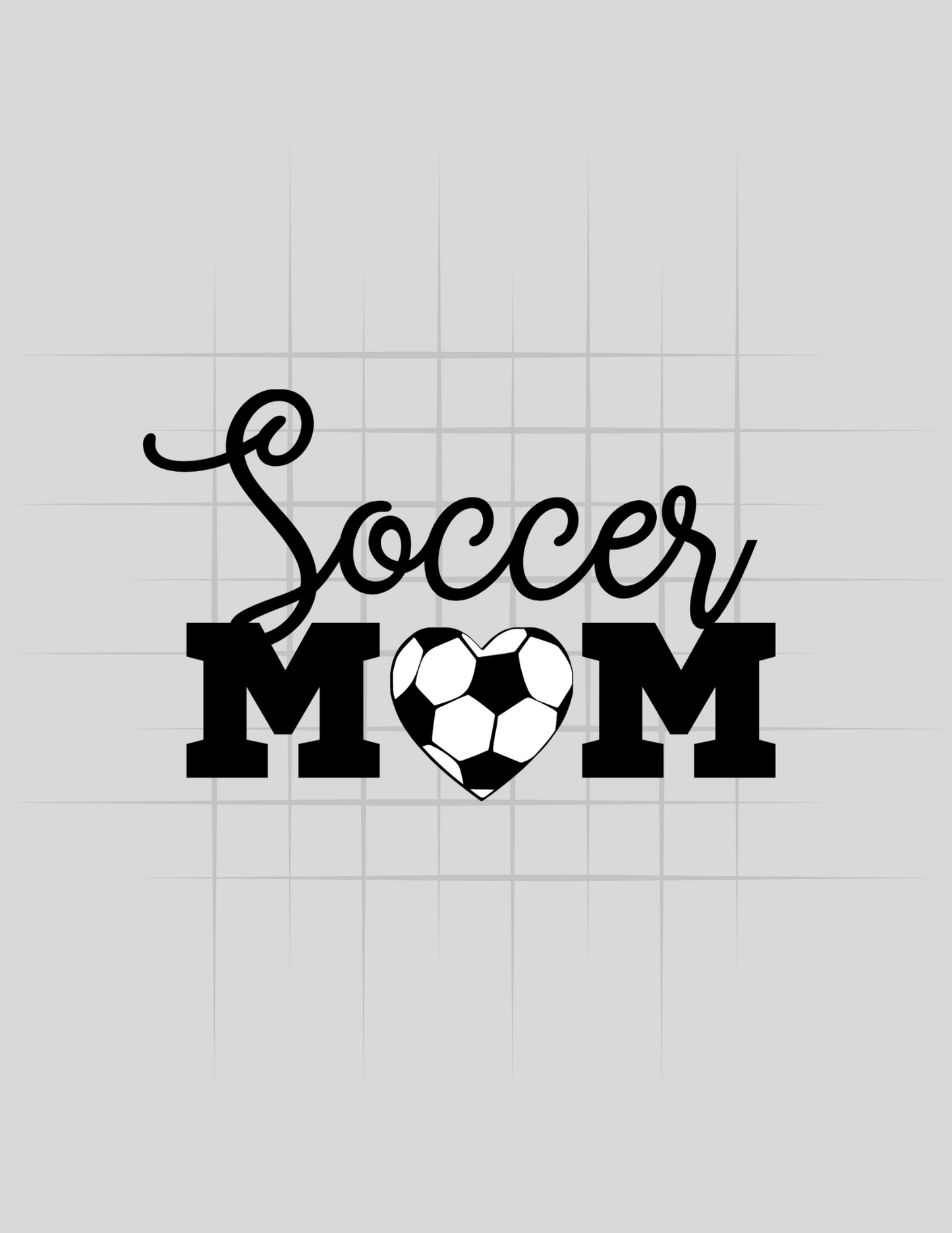 Soccer Mom Black Logo & Ball Tee