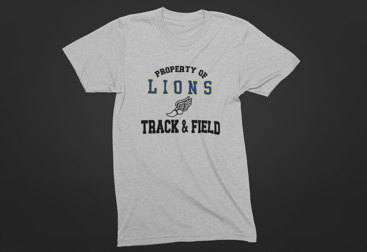 Property of Lions Track and Field  Tee
