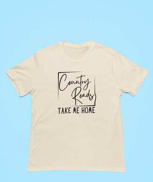 Country Roads Take Me Home Black Logo