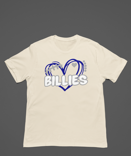 Billies Football Heart In Blue!