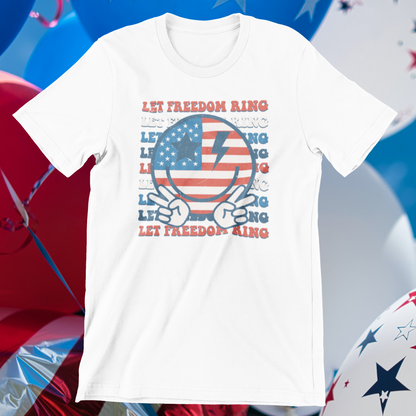 Let Freedom Ring Retro Logo