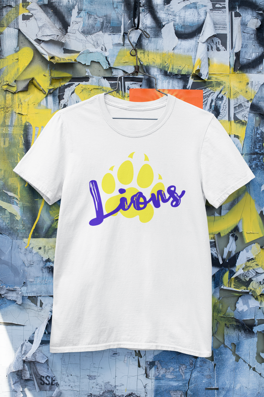 Blue & Gold Lions with Paw