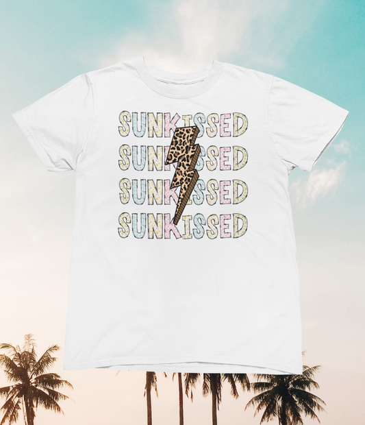 Sunkissed and Leopard Print Thunderbolt Logo