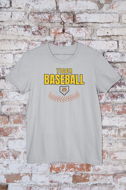 Tiger Baseball Curved Laces Tee