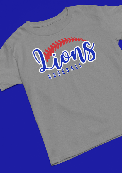 Lions Baseball Arched Lace Tee