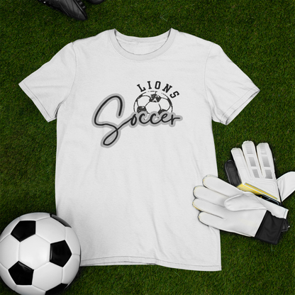 Lions Soccer Ball Logo Tee