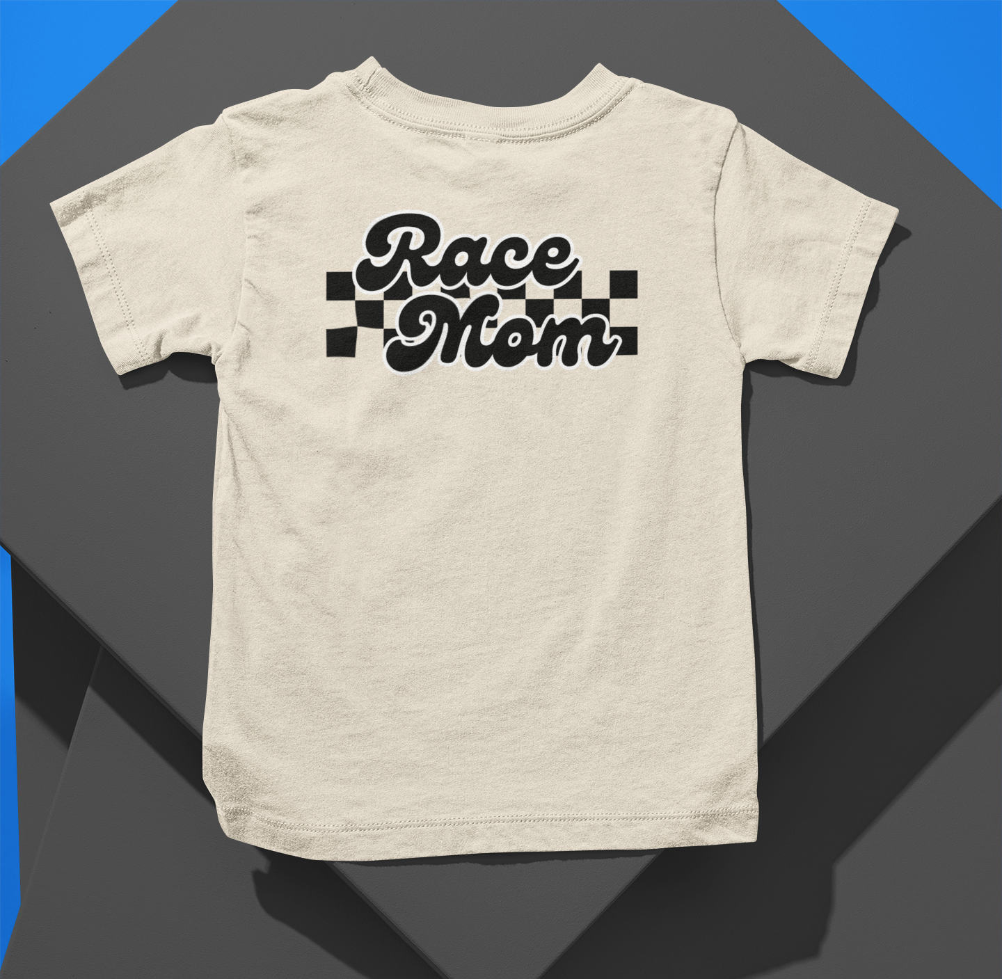 Race Mom Checkered Logo Tee