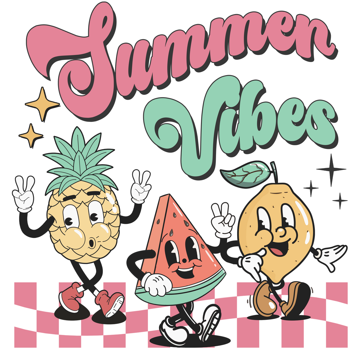 Summer Vibes Retro Logo