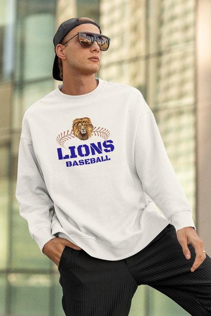 Lions Baseball Logo And Laces Tee