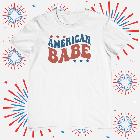 Retro American Babe Logo